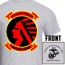 Load image into Gallery viewer, Marine Air Support Squadron-1 (MASS-1) USMC Unit T-Shirt, MASS-1 USMC Unit logo, USMC gift ideas for men, Marine Corp gifts men or women MASS-1 
