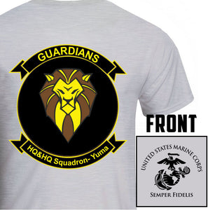 H&HS Yuma USMC Unit T-Shirt, H&HS Yuma logo, USMC gift ideas for men, Marine Corp gifts men or women H&HS Yuma