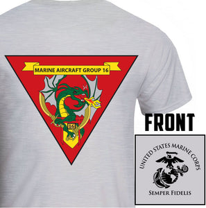 MAG-16 USMC Unit T-Shirt, MAG-16 logo, USMC gift ideas for men, Marine Corp gifts men or women