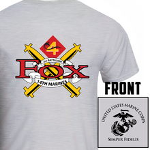 Load image into Gallery viewer, Fox Co 2nd Battalion 14th Marines USMC Unit T-Shirt-
