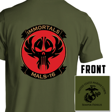 Load image into Gallery viewer, Marine Aviation Logistics Squadron 16 unit t-shirt, MALS-16 unit t-shirt, MALS-16 unit t-shirt, usmc unit t-shirt
