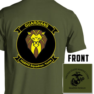 H&HS Yuma USMC Unit T-Shirt, H&HS Yuma logo, USMC gift ideas for men, Marine Corp gifts men or women H&HS Yuma
