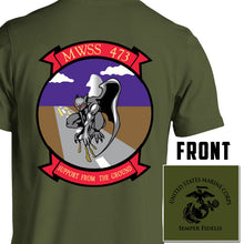 Load image into Gallery viewer, Marine Wing Support Squadron-473 USMC Unit T-Shirt, MWSS-473, USMC gift ideas for men, Marine Corp gifts men or women 
