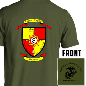  Combat Logistics Battalion 8 USMC Unit T-Shirt, CLB-8 USMC Unit logo, USMC gift ideas for men, Marine Corp gifts men or women CLB-8, Combat Logistics Battalion 8