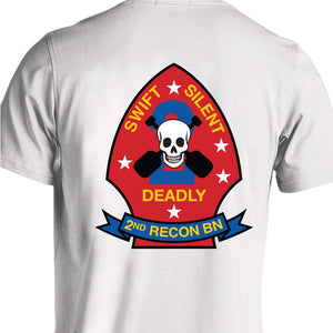 2nd Reconnaissance Battalion (2nd Recon) USMC Unit T-Shirt, 2nd Recon USMC Unit Logo, USMC gift ideas for men, Marine Corp gifts men or women 2D RECON Bn, 2d Reconnaissance Bn