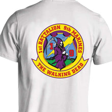 Load image into Gallery viewer, 1st Bn 9th Marines USMC Unit T-Shirt, 1st Bn 9th Marines logo, USMC gift ideas for men, Marine Corp gifts men or women
