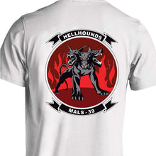 Load image into Gallery viewer, MALS-39 USMC Unit T-Shirt (Hellhounds Version)
