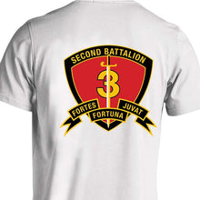 Load image into Gallery viewer, 2dBn 3d Marines USMC Unit T-Shirt, 2ndBn 3rd Marines logo, USMC gift ideas for men, Marine Corp gifts men or women 2nd Bn 3rd Marines, Second Battalion Third Marines
