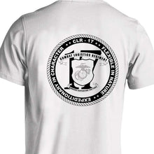 Load image into Gallery viewer, Combat Logistics Regiment Unit Logo White  Short Sleeve T-Shirt
