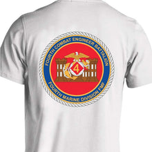 Load image into Gallery viewer, 4th CEB USMC Unit T-Shirt, 4th CEB logo, USMC gift ideas for men, Marine Corp gifts men or women
