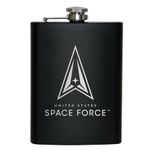 Load image into Gallery viewer, 8oz USSF Space Force Flask Matte Black

