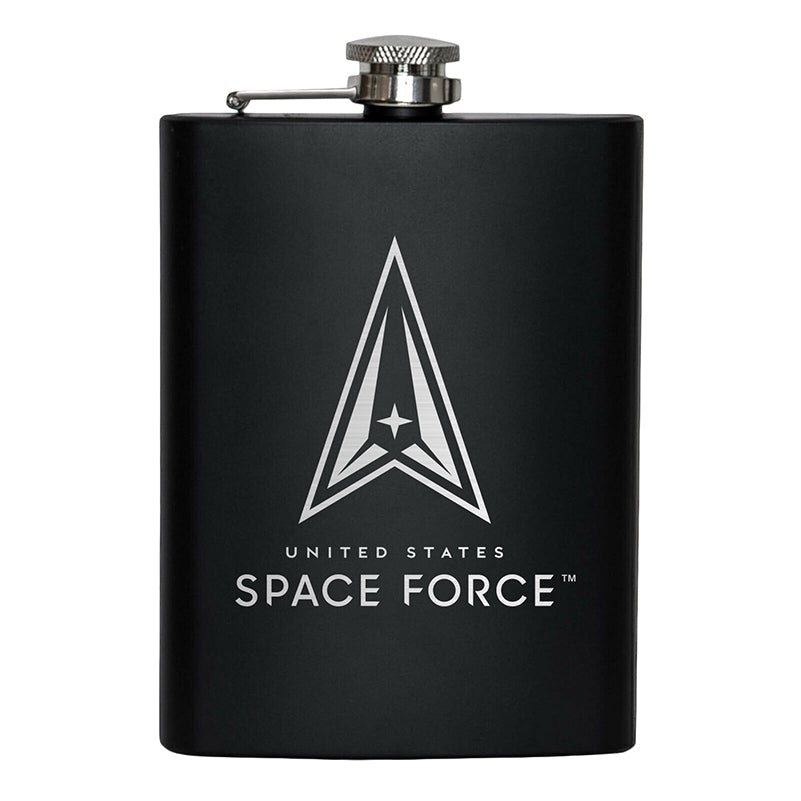 8oz USSF Space Force Flask Matte Black