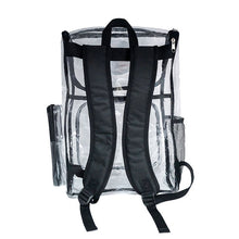 Load image into Gallery viewer, American Flag Clear Backpack PVC Heavy Duty Transparent Backpack

