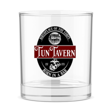 Load image into Gallery viewer, USMC Tun Tavern Rocks Drink Glass-Large Size Marine Corps Whiskey Glass

