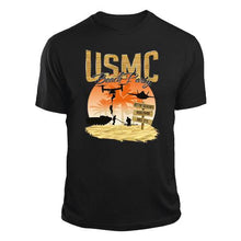 Load image into Gallery viewer, Black USMC Beach Party T-Shirt
