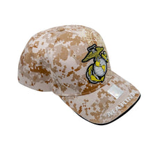 Load image into Gallery viewer, United States Marine Corps Desert Camo Embroidered Cover-Hat, USMC Cover, USMC Hat
