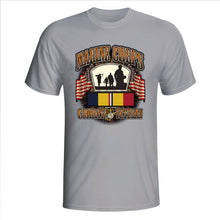 Load image into Gallery viewer, USMC Combat Veteran Ribbon Grey T-Shirt
