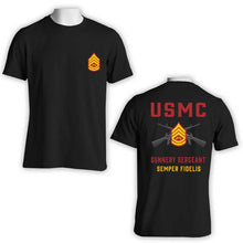 Load image into Gallery viewer, GySgt T-Shirt, USMC GySgt T-Shirt, Gunnery Sergeant T-shirt, USMC Rank T-Shirt
