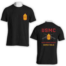 Load image into Gallery viewer, MGySgt T-Shirt, USMC MGySgt T-Shirt, USMC Rank T-Shirt, Master Gunnery Sergeant T-shirt, Master Guns T-shirt
