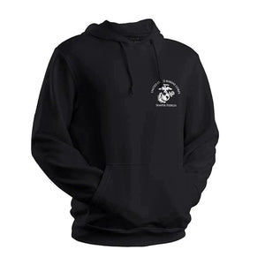 Black USMC Hoodie Sweatshirt