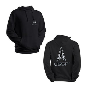 USSF Sweatshirt - United States Space Force Hoodie for spacemen Black