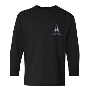 Black Long Sleeve USSF Space Force T-Shirt