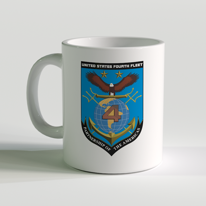 USN Fourth Fleet Coffee Mug, US Navy 4th Fleet