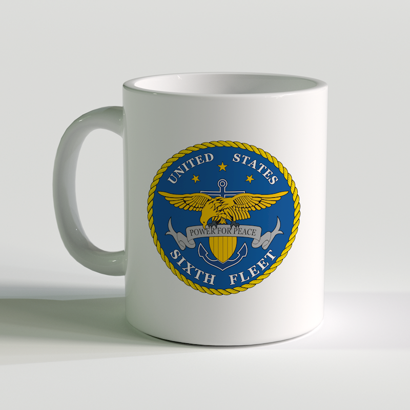USN Sixth Fleet Coffee Mug, US Navy 6th Fleet