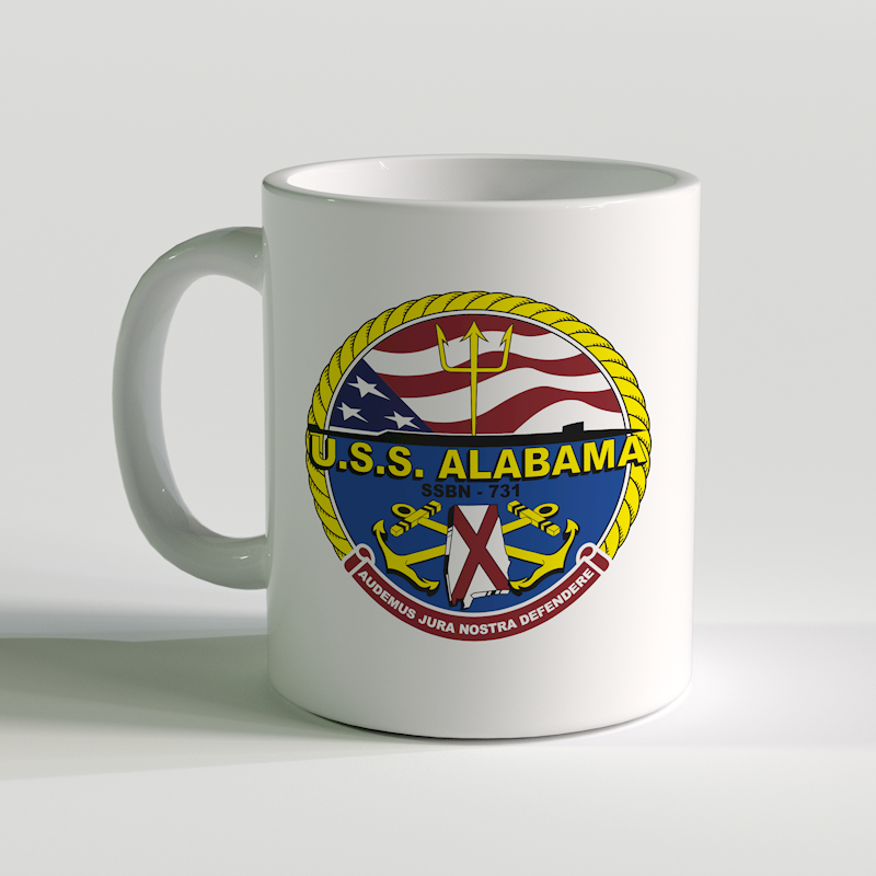 USS Alabama Coffee Mug, SSBN-731, 
