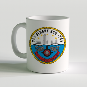 USS Albany Coffee Mug, USS Albany SSN-753, US Navy SSN-753