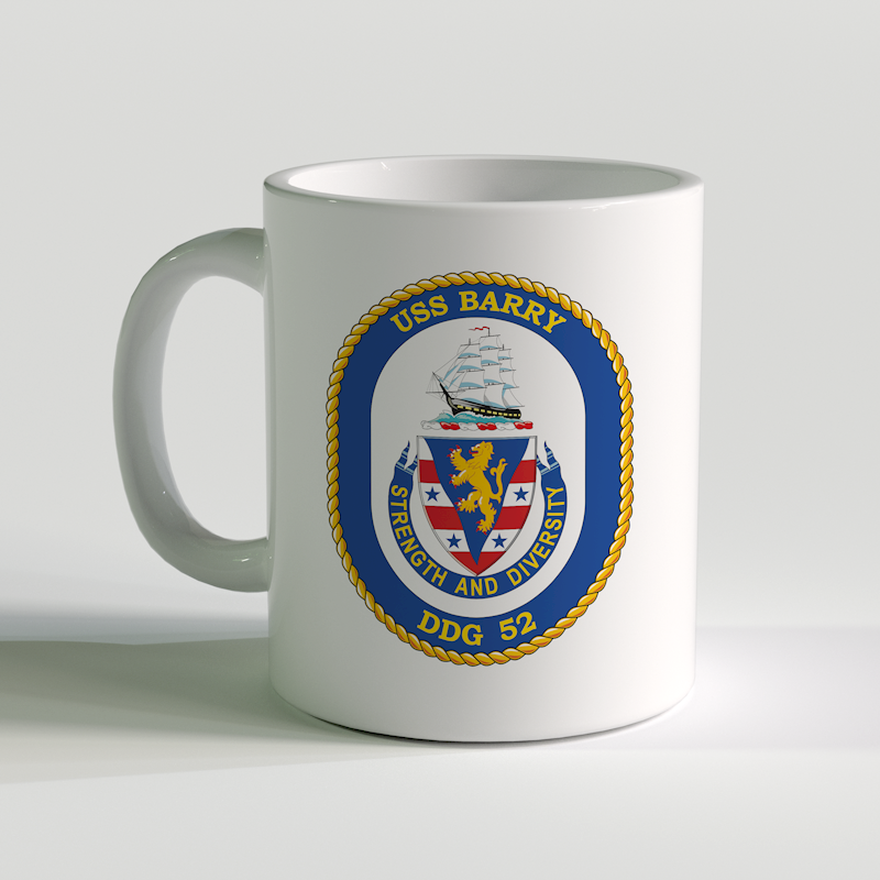 USS Barry Coffee Mug,  USS Barry, DDG 52