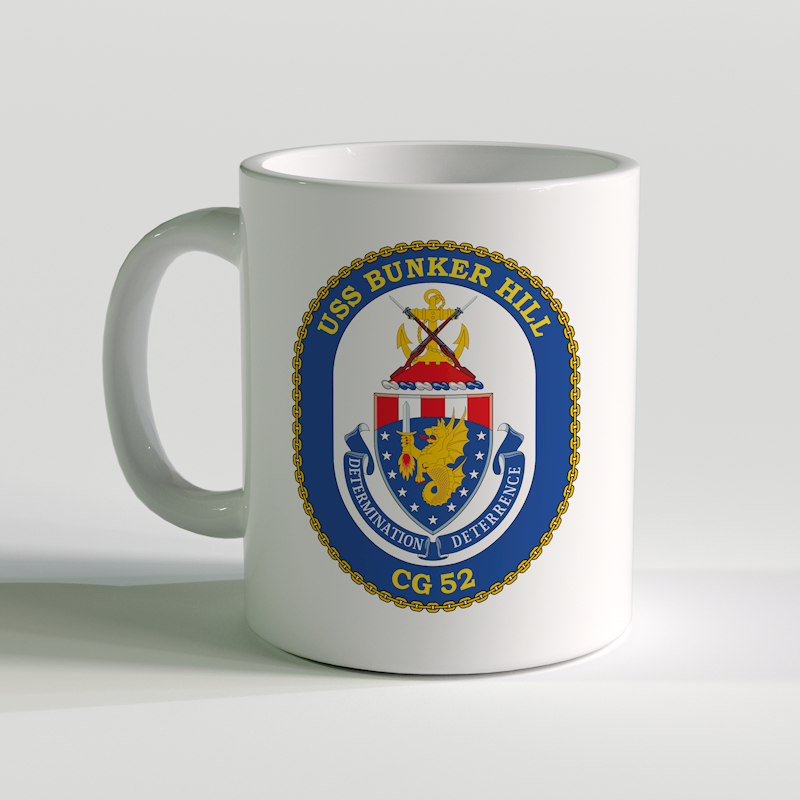 USS Bunker Hill Coffee Mug, USS Bunker Hill, CG 52