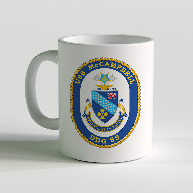 USS McCampbell Coffee Mug, USS McCampbell, DDG 85