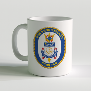 USS Rhode Island Coffee Mug, USS Rhode Island SSBN 740, SSBN 740, USN SSBN 740