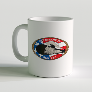 USS Scranton Coffee Mug, USS Scranton SSN 756, USN SSN 756