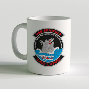 USS Seawolf Coffee Mug, USS Seawolf SSN-21, USN SSN-21, Cave Lupum