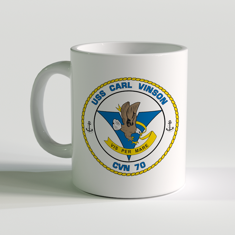 USS Carl Vinson Coffee Mug, USS Carl Vinson CVN-70, CVN 70, USN CVN 70