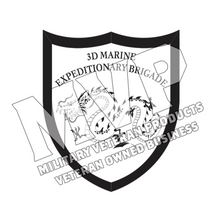 Load image into Gallery viewer, 3D Marine Expeditionary Brigade USMC Marine Corps Water Bottle
