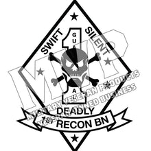 Load image into Gallery viewer, 1st Recon logo 1st Reconnaissance Battalion
