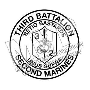 Third Battalion Second Marines Unit Logo, 3rdBn 2nd Marines, 3/2 USMC Unit Logo