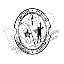 Load image into Gallery viewer, Second Battalion Sixth Marines Unit Logo, 2/6 USMC Unit Logo, 2dBn 6th Marines
