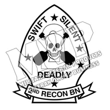 Load image into Gallery viewer, 2nd Reconnaissance Battalion USMC Unit Logo, 2d Recon Bn USMC Unit Logo

