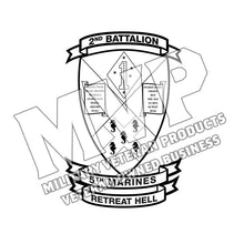 Load image into Gallery viewer, 2/5 USMC Unit Logo, Second Battalion Fifth Marines Unit Logo, 2dBn 5th Marines
