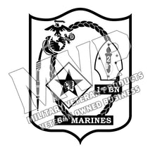 Load image into Gallery viewer, 1st Battalion 6th Marines, 1st Battalion 6th Marines logo
