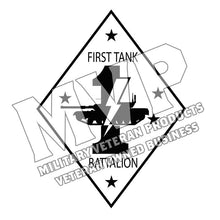 Load image into Gallery viewer, First Tank Battalion USMC Unit Logo, 1st Tank
