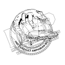 Load image into Gallery viewer, 2nd Assault Amphibian Battalion Unit Logo, 2d AABN USMC Unit Logo
