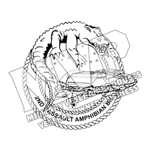 2nd Assault Amphibian Battalion Unit Logo, 2d AABN USMC Unit Logo