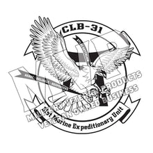 Load image into Gallery viewer, Combat Logistics Battalion 31 USMC Unit Logo, CLB-31 USMC Unit Logo
