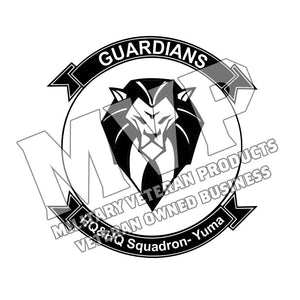 Headquarters & Headquarters Squadron Yuma USMC Unit Logo, HQ&HQS Yuma Unit Logo