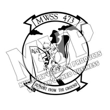 Load image into Gallery viewer, Marine Wing Support Squadron 473 Marine Corps Unit Logo, MWSS-473 USMC Unit Logo
